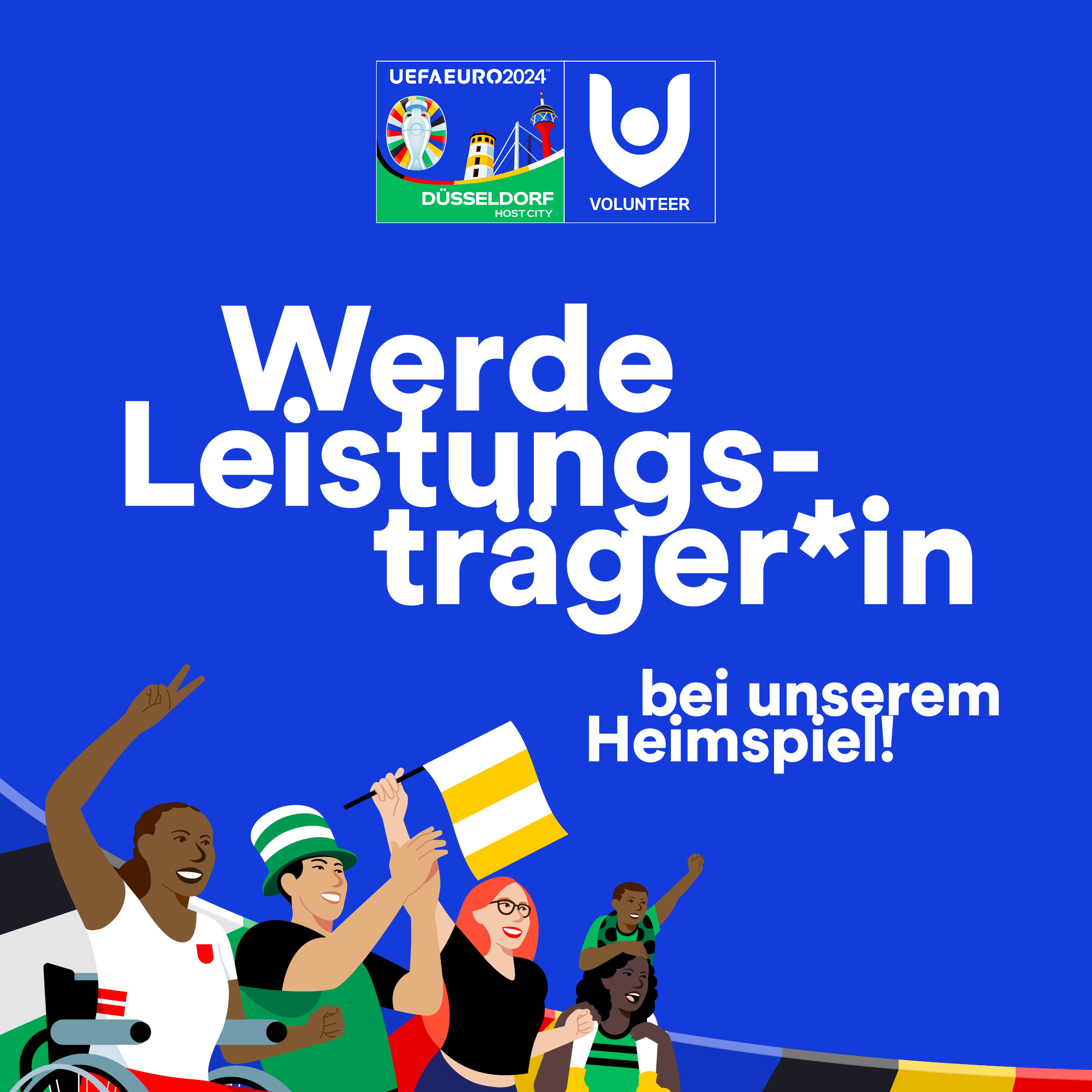 Volunteers für die UEFA EURO 2024 gesucht! Landeshauptstadt Düsseldorf