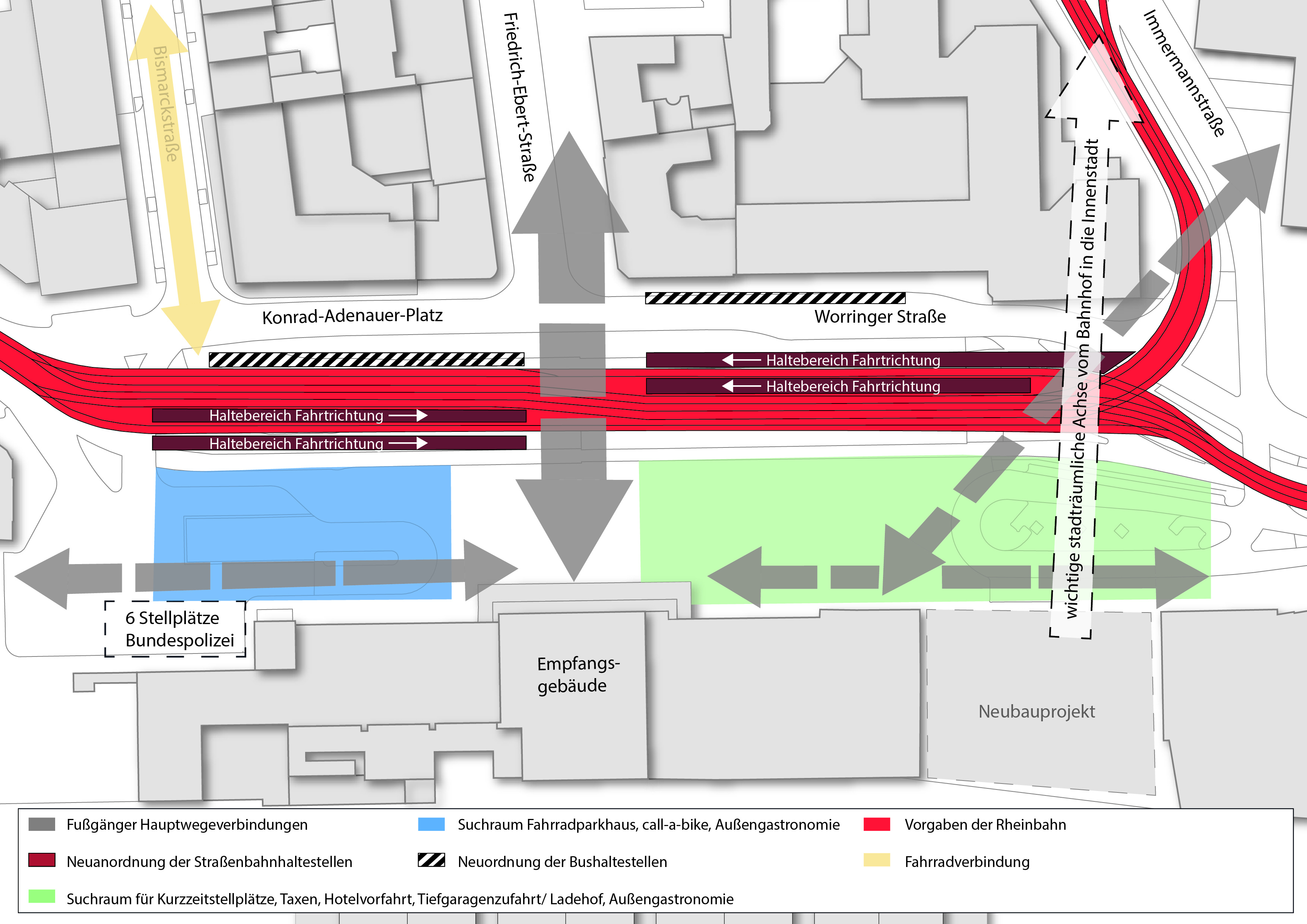 Areal am Hauptbahnhof: Beteiligung der Öffentlichkeit zur Neugestaltung