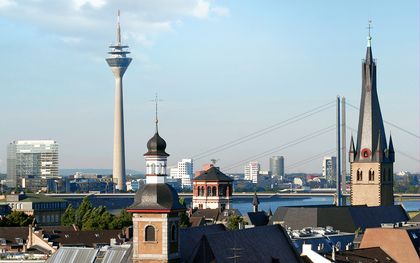 Vue sur les toits de Düsseldorf
