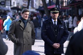 Ordnungsdezernent Christian Zaum (l.) und Dietmar Henning, Leitender Polizeidirektor, stellten die Vorbereitungen für die Karnevalstage am Dienstag, 14. Februar, im Rahmen eines Pressegesprächs vor. Foto: David Young