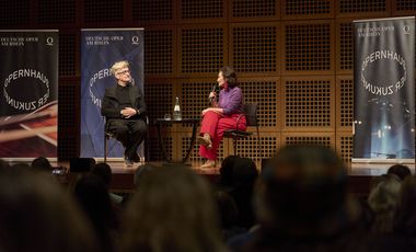 Die vierte Auflage der Veranstaltungsreihe "Opernhaus der Zukunft" hat am Dienstag, 26. November 2024, im Robert-Schumann-Saal des Kunstpalastes stattgefunden. Foto: Claus Langer