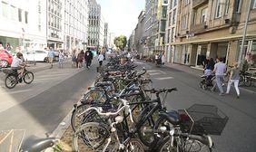 Die Straßen in der Innenstadt gehörten am Sonntag, 15. September, ganz den Fußgängern, Rad- und Rollerfahrern sowie den Besuchern der Feste von Weltkindertag, Hohe-Straßen-Fest und Fischmarkt