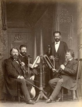 Das Joachim-Quartett, 1884 © Heinrich-Heine-Institut