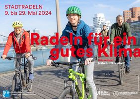 Vom 9. Mai bis 29. Mai sammeln Teams im Rahmen von "Stadtradeln" wieder Kilometer © Landeshauptstadt Düsseldorf 