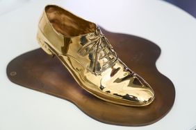 Verleihung des Goldenen Lackschuhs der DKG Weissfräcke im Rathaus: hier der stilisierte Lackschuh