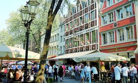 Sommerterrasse in Düsseldorf