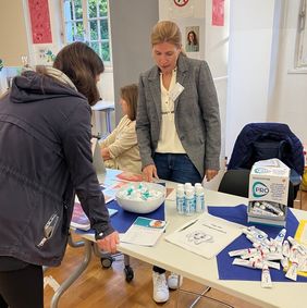 Infostand am Tag der Zahngesundheit 2023 © Gesundheitsamt Düsseldorf 