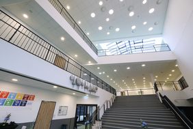 Am neuen Schulcampus kommt ausnahmslos LED-Beleuchtung zum Einsatz.