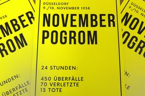 Die Landeshauptstadt Düsseldorf gedenkt auch in diesem Jahr mit verschiedenen Veranstaltungen und Aktionen den Opfern der Novemberpogrome, bei einem Pressgespräch am 6. November wurden diese vorgestellt; Fotos: David Young