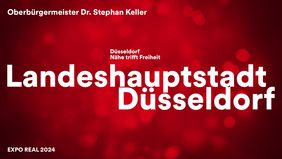 Düsseldorf nimmt in diesem Jahr zum 24. Mal an der Immobilienmesse Expo Real in München teil. Auf dem zweistöckigen Messestand von rund 500 Quadratmetern präsentieren 37 Standpartner ihre Projekte. 